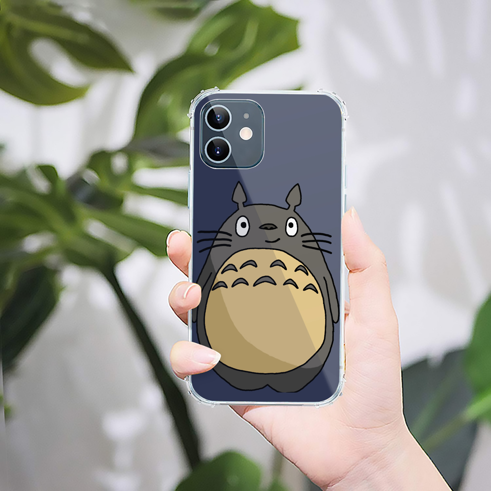 （画像用） となりのトトロ 草壁メイ 草壁サツキ My Neighbor Totoro Satsuki Kusakabe Mei Kusakabe 【iPhone 12シリーズ対応】透明スマホケース（クリアソフトケース）